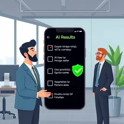 animated checklist with a smartphone AI assistant explaining lab results step-by-