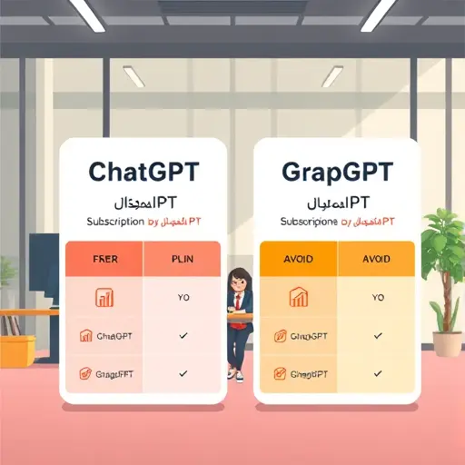 cartoon illustration comparing two API subscription plans, side-by-