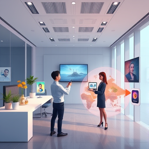 futuristic AI photo editor interface, animated scene showing multiple editing steps, objects and colors changing seamlessly, visual icons for art, real-time updates, no text
