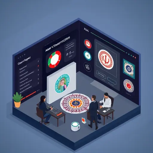 isometric illustration of an AI-