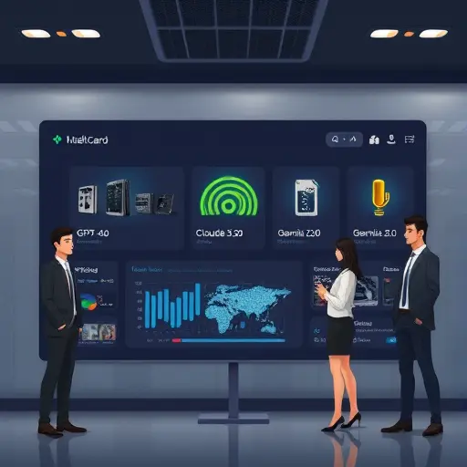 animated model selection dashboard showing GPT-4o, Claude 3.5 Sonnet, Gemini 2.0