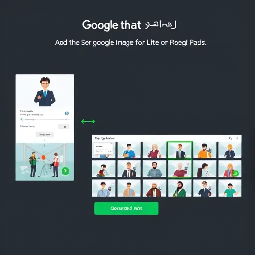 animated illustration of a step-by-step flow for generating images with Google Gemini:;