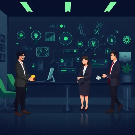 animated illustration of prompt engineering tips: structured prompts, iterations, compare outputs; abstract AI icons, dark background, green highlights matching #94d3a2, text-free