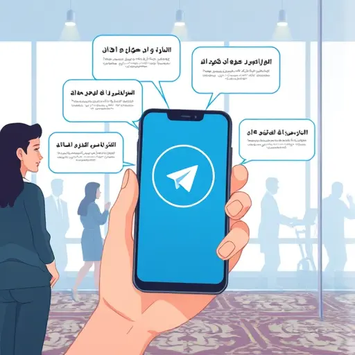 illustration of a smartphone with Telegram icon receiving AI-analyzed text bubbles (sentiment, summary, keywords)