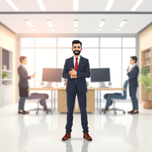 technology-focused animated illustration showing comparison of blurry vs. sharp AI-