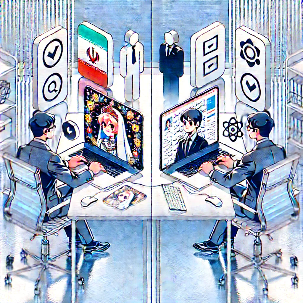 comparison between Iranian and international AI photo-to-
