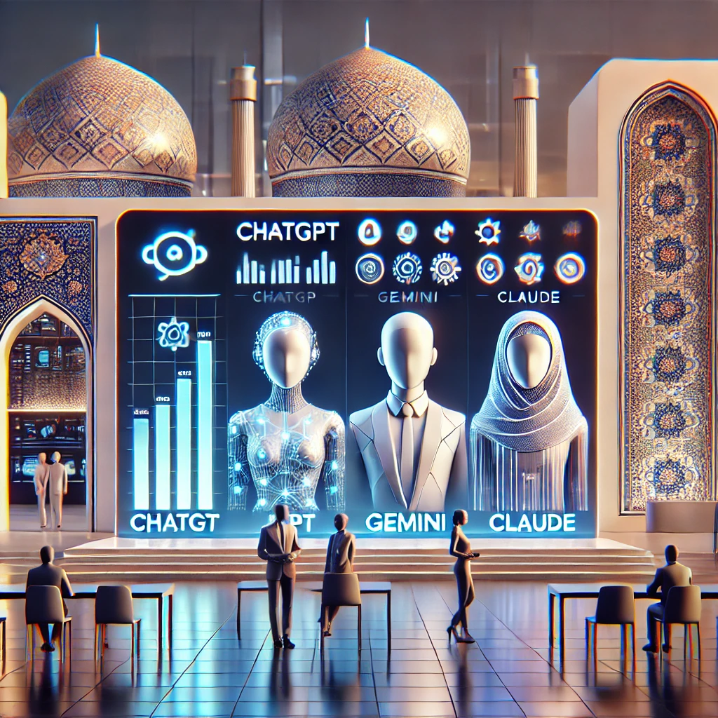 animated chart comparing three AI models for solving homework (ChatGPT, Gemini, Claude)