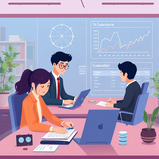 illustration of animated students using an AI-(GapGPT)