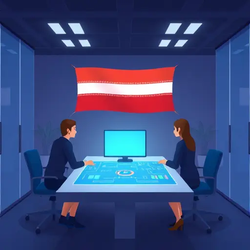 animated illustration of a photopolymer stamp plate under UV exposure, high-