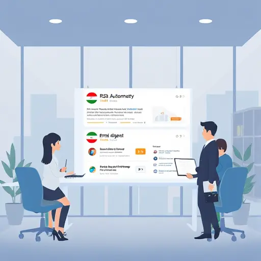 minimal animated illustration of an Iranian-