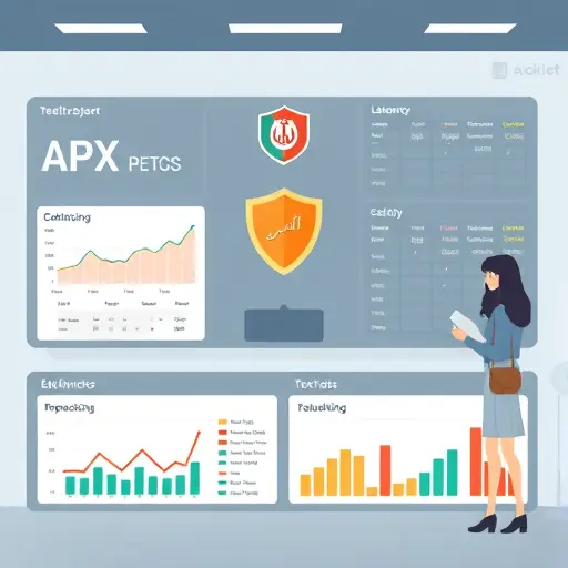 animated security and monitoring dashboard for API: