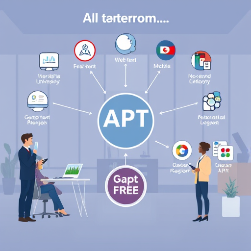 diagram showing cross-platform AI API usage: