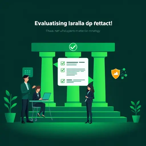 illustration of text generation evaluation with three pillars: quality, coherence, hallucination control; dark background, green accent, icons like checklist, network graph, and shield, minimalistic, no text