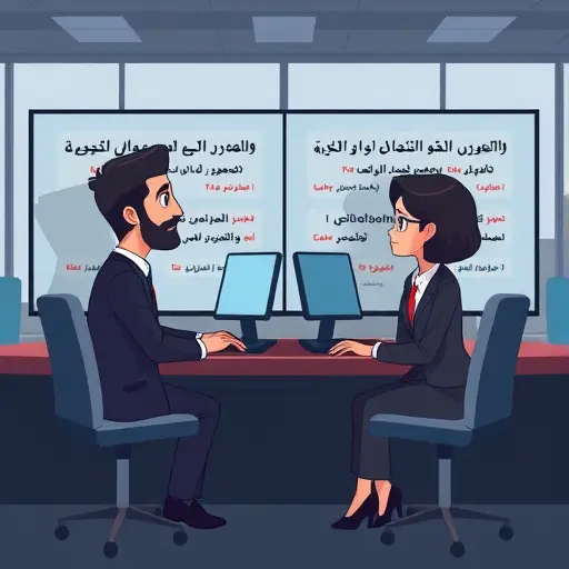split-screen bilingual comparison illustration, detecting false friends and literal translations, highlight lines, dark theme, clean design, no text