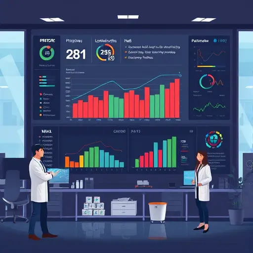 animated lab dashboard showing CBC metrics (MCV, MCH, RDW)