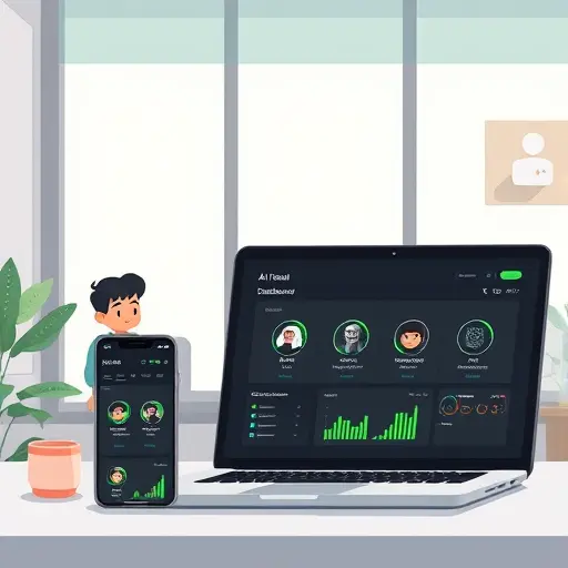cartoon-(GPT, Claude, Gemini), dark mode UI with green accents, no text