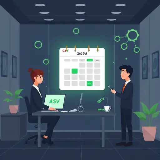 illustrated content calendar export for Instagram: