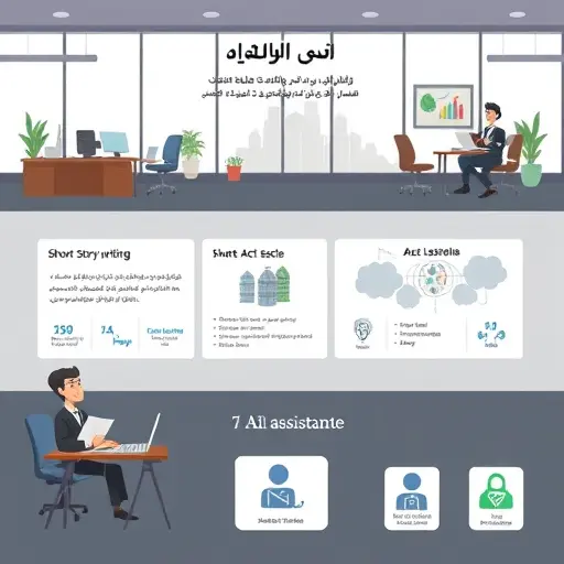 animated storyboard of a short story writing process, three-