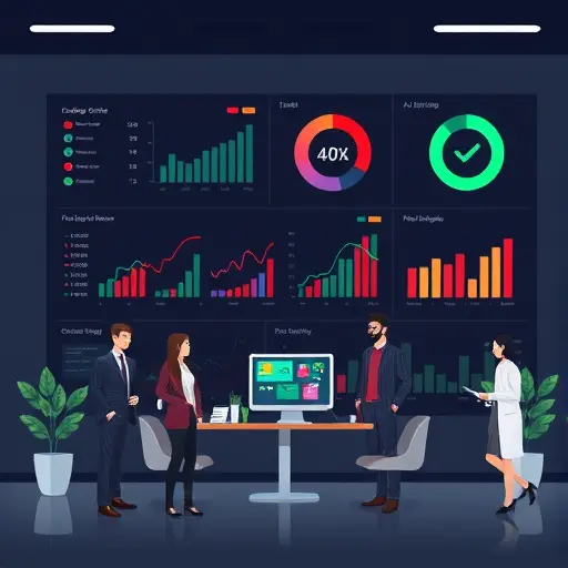 clean dashboard illustration showing AI analysis of blood test metrics (CBC, glucose, lipids) with charts and green-