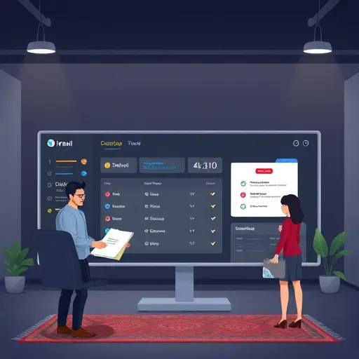 animated illustration of an AI assistant optimizing a job posting on a dark-