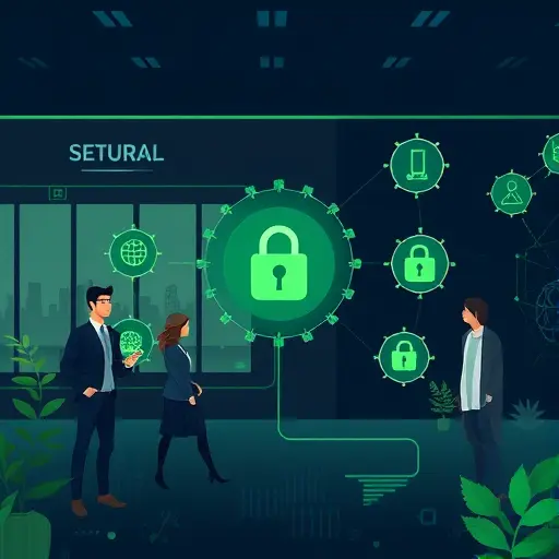 abstract illustration of secure AI e-