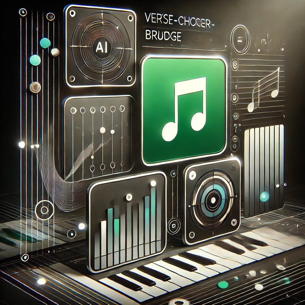 minimalist abstract illustration of verse-chorus-