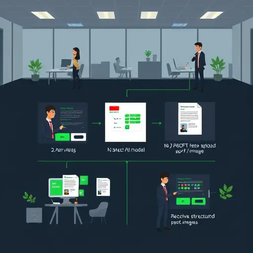 step-by-step cards illustration: open GapGPT, select AI model, upload PDF/