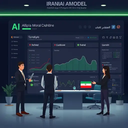 animated AI dashboard illustration showing model switching tabs for GPT-4
