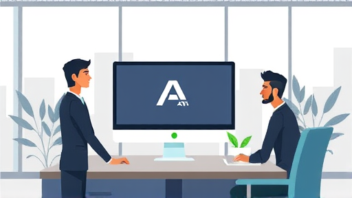 animated illustration of an AI-