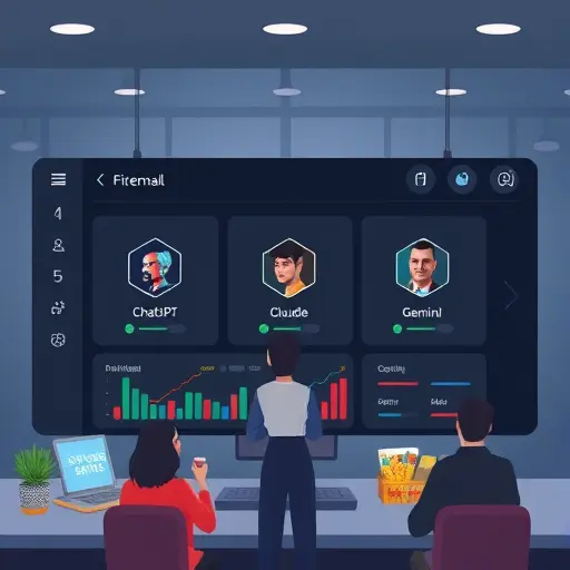 illustration of three AI model icons (ChatGPT, Claude, Gemini)