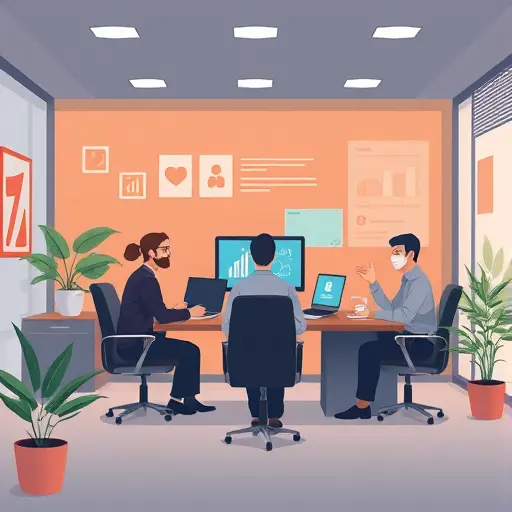 animated illustration of an AI-