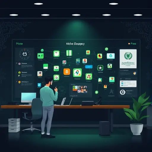 animated illustration of an AI-