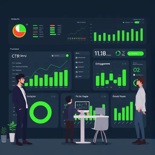 animated KPI dashboard on dark theme, green accent (#94d3a2)