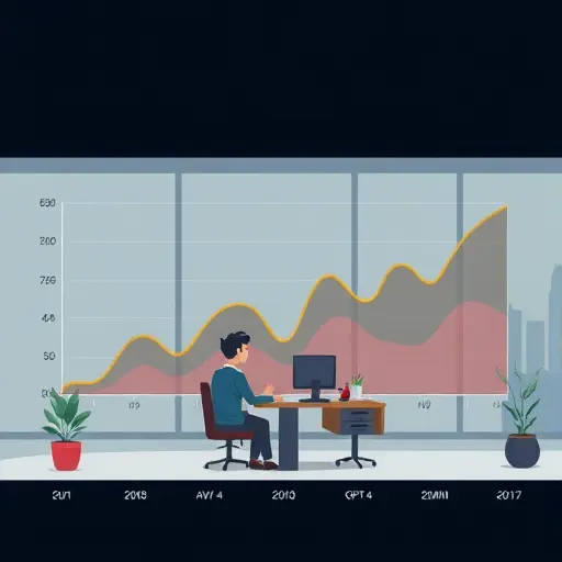 animated line chart of AI benchmark results, showing Claude Sonnet 4.5 leading above GPT-4