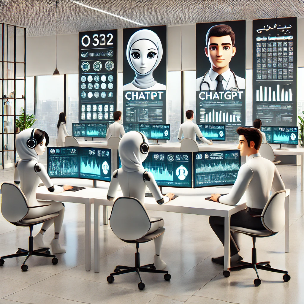 colored animated avatars representing three AI models (ChatGPT, Claude, Gemini)