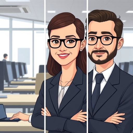 side-by-side cartoon illustrations showing AI image edits; Gemini vs Midjourney vs GPT-4o, emphasis on clear face details and seamless blending, no text
