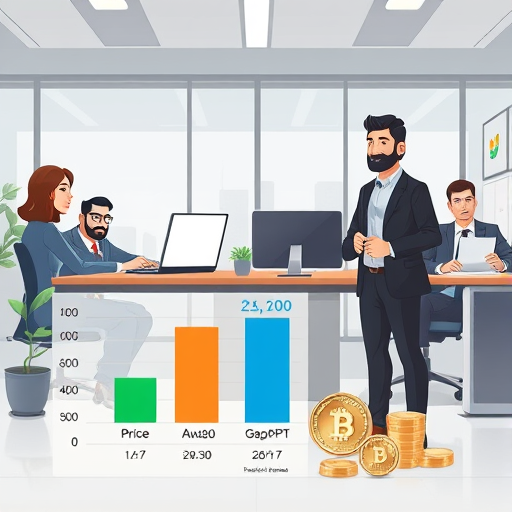 price comparison chart in cartoon style, showing lower pricing bars for GapGPT vs.
