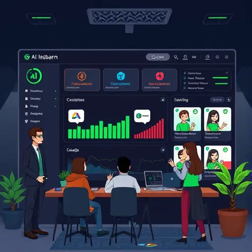 illustrated AI platform dashboard with multiple model cards (ChatGPT, Claude, Gemini)