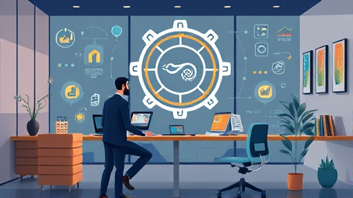 modern animated illustration of artificial intelligence (Gemini AI)