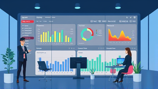 animated illustration of a unified AI API billing dashboard, showing real-time usage stats, cost analytics, comparison graphs, text-