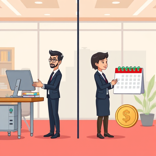 cartoon illustration comparing two API pricing strategies:
