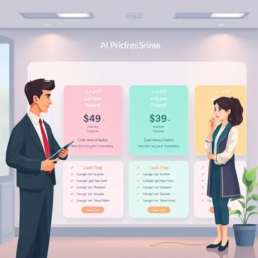 (ChatGPT, Claude, Gemini, Midjourney), clearly separated plan areas, affordable sparkles, no text