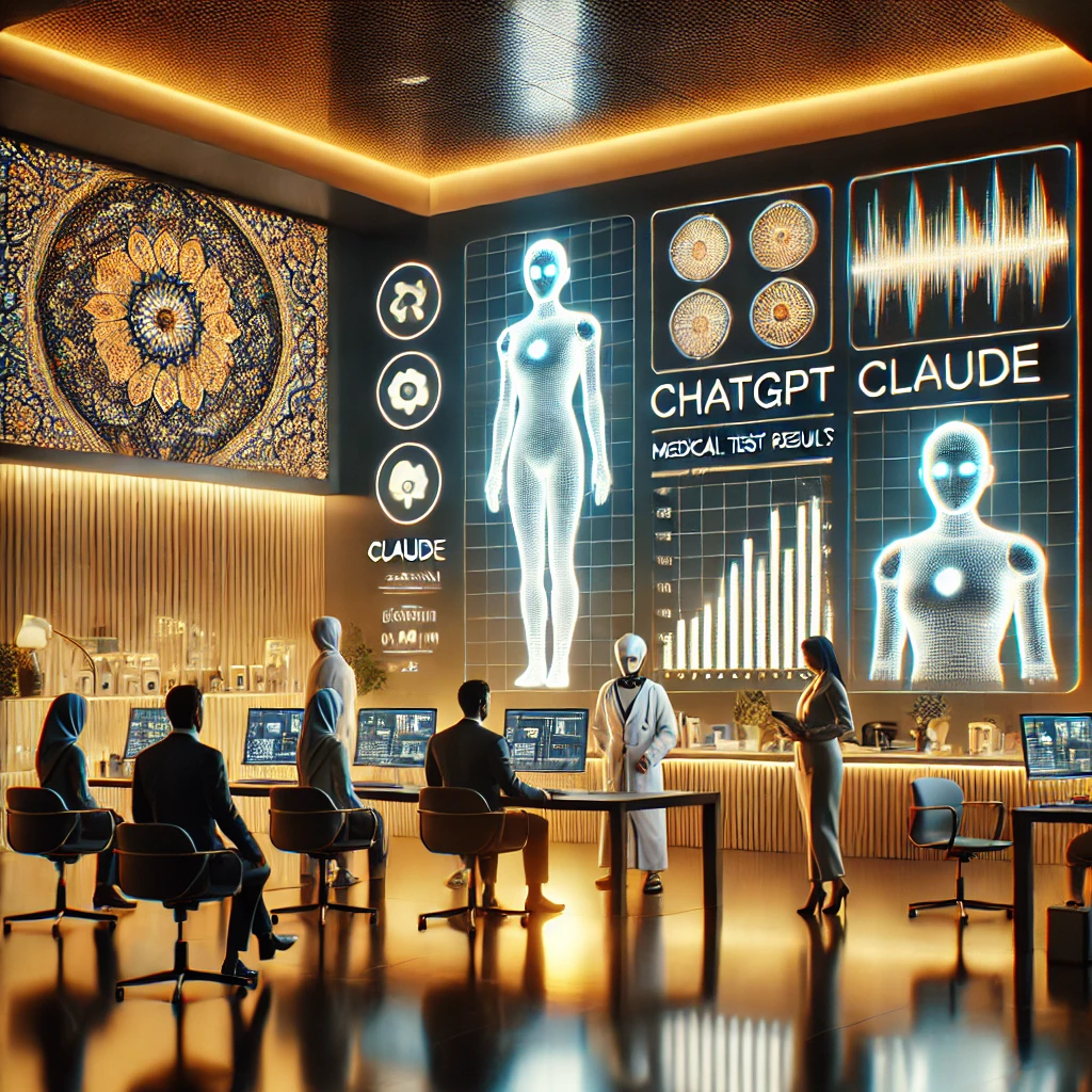 illustration showing multiple AI models (ChatGPT, Claude, Gemini)