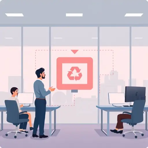 abstract cartoon illustration of AI API caching process: