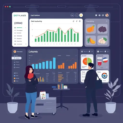 clean illustrated UI of an AI-