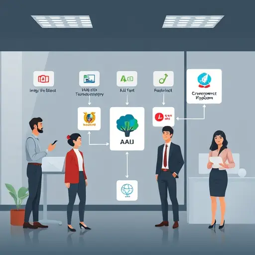 animated integration diagram showing CMS, e-