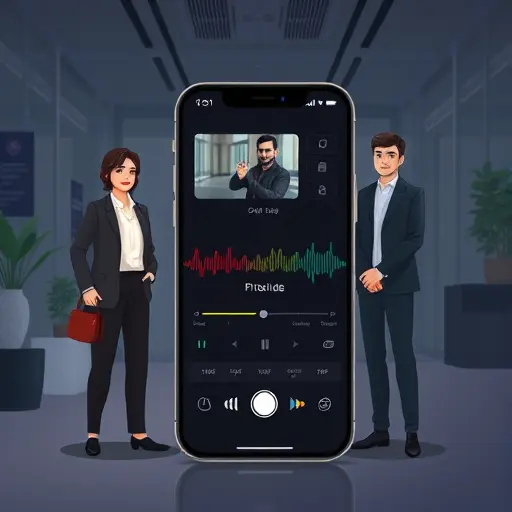 animated smartphone interface showing a photo-to-