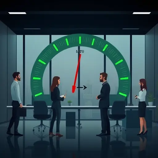 abstract speed vs quality gauge for AI image generation, dual meter illustration with green accents, dark theme, sleek design, no text