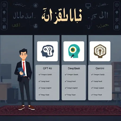 comparison chart of different AI model icons (GPT-4o, DeepSeek, Claude, Gemini)