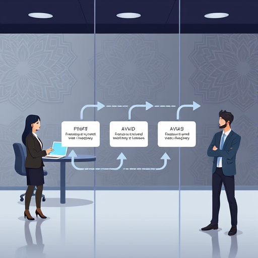 modern API request-response lifecycle diagram, animated illustration showing step-by-